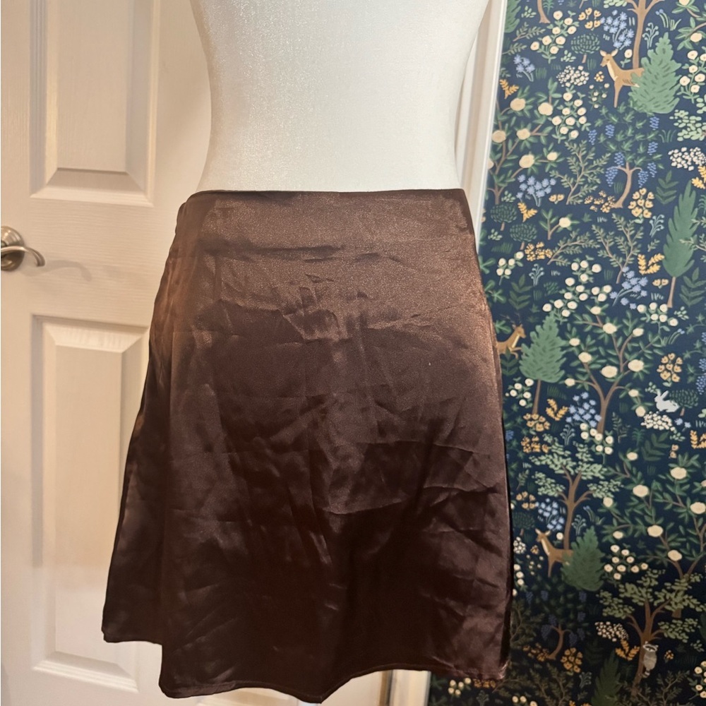 Chocolate A-Line Skirt​